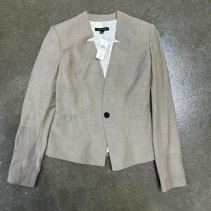 Ann Taylor Size 0 XS Grey Blazer Top - NWT Retails $170